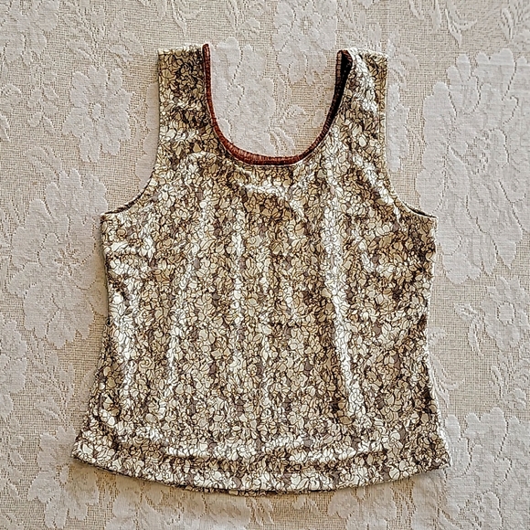 Christopher & Banks XL Lace & Ruffle Trim Tank Cami Under Shirt - Picture 3 of 7